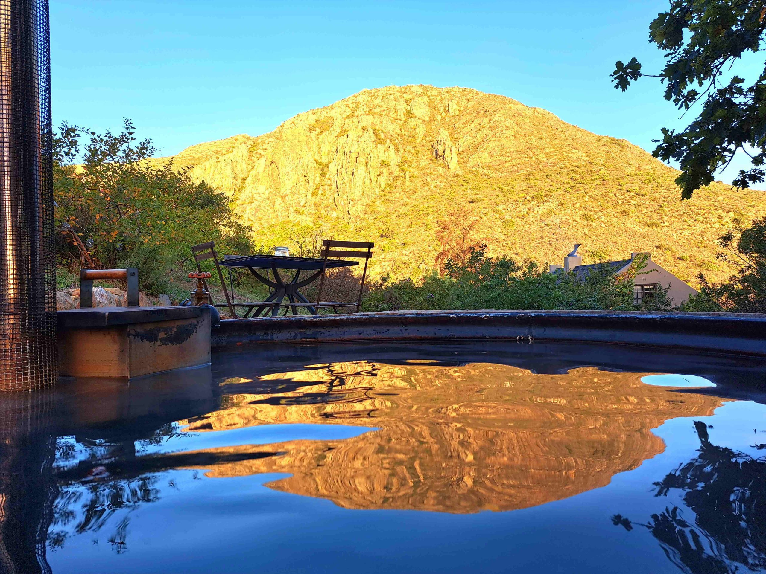 Wood-Fired Hot Tub Farmhouse in Overberg
